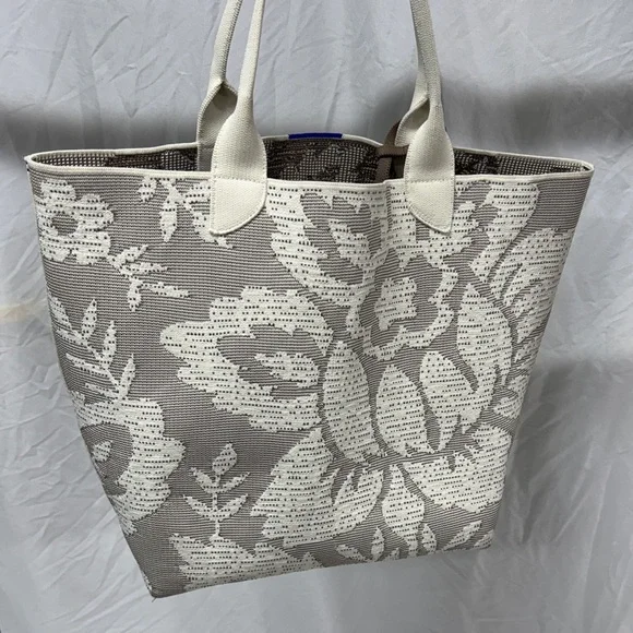 Rothy's Gray and Cream Floral Tote - Picture 4 of 7
